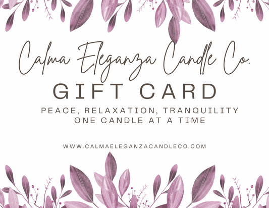 Calma Eleganza Candle Co. Gift Card