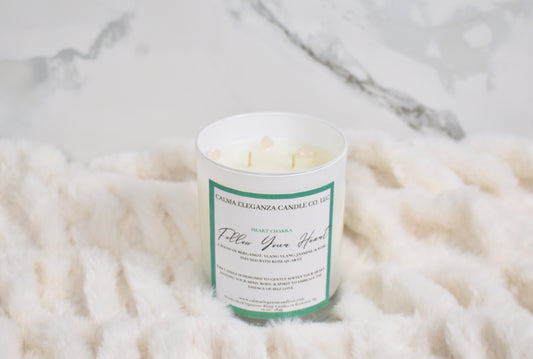 Follow Your Heart Heart Chakra Aromatherapy Candle