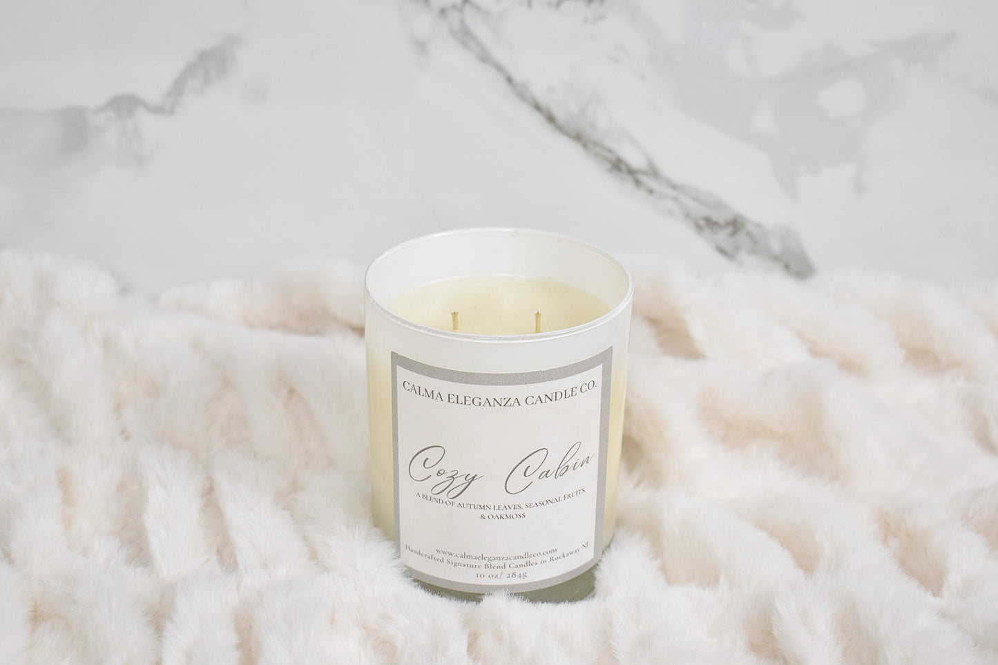 Cozy Cabin Candle - Autumn Leaves, Seasonal Fruit, & Oakmoss