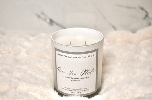 Cucumber Melon Summer Candle-Cucumber, Cantaloupe, & Watermelon