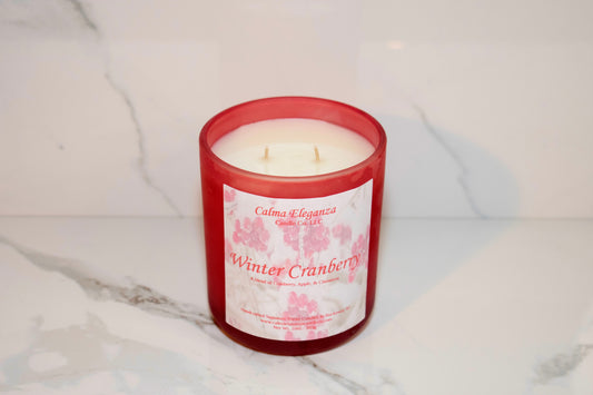 Winter Cranberry Candle - Cranberry, Apple, & Cinnamon