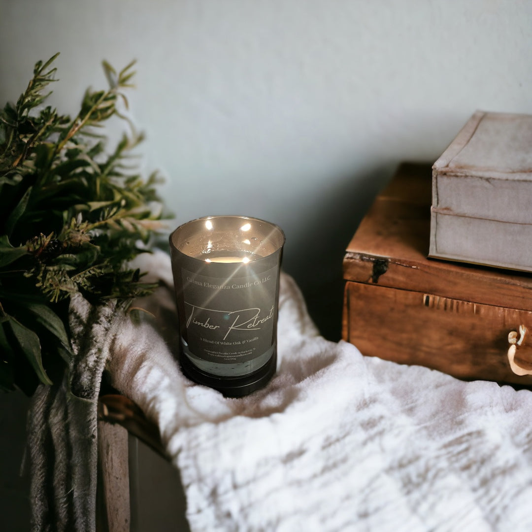 Timber Retreat Men’s Candle-White Oak & Vanilla