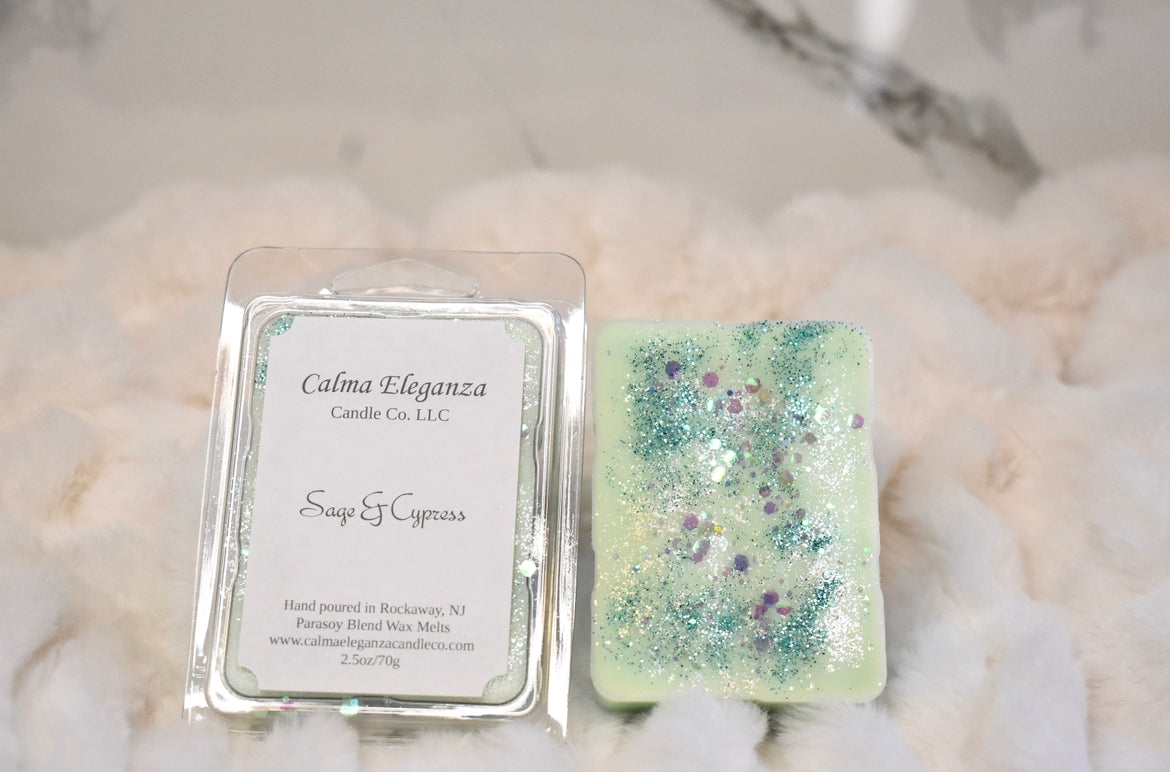 Sage & Cypress Wax Melt-Bergamot, Sage, Cypress, & Palo Santo