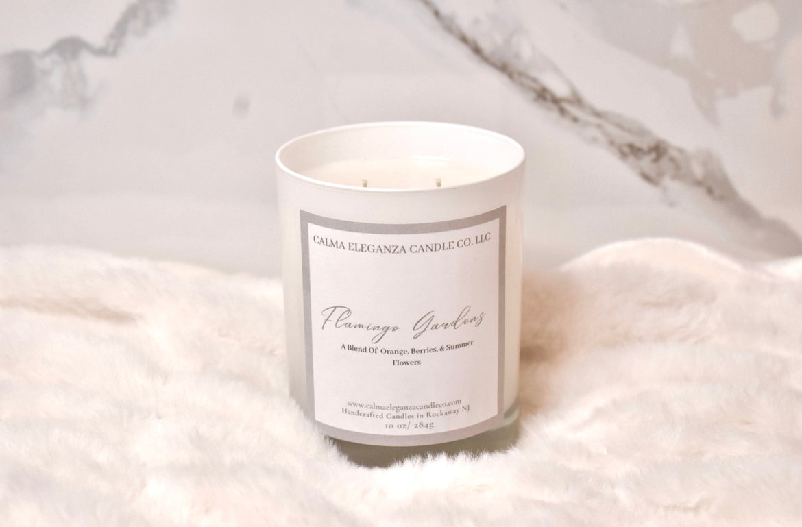 Flamingo Gardens Destination Candle-Orange, Berries, & Summer Flowers